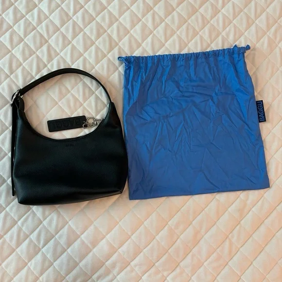 Baggu Mini Recycled Leather Shoulder Bag - Picture 2 of 7